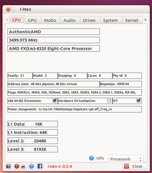 系统信息工具I-Nex 0.5.4发布