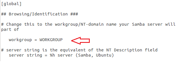 每日Ubuntu小技巧-更改Samba工作组和计算机名