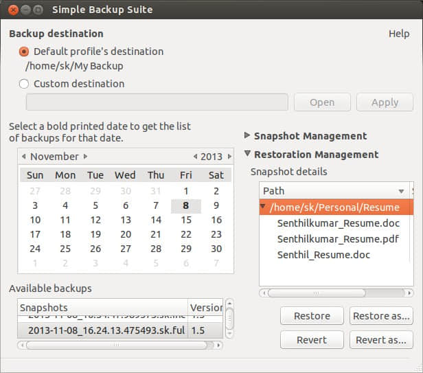 'SBackup: 一个Linux下的简单备份软件'