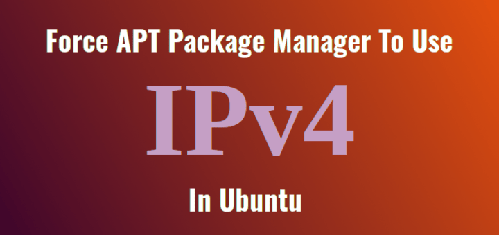 如何在 Ubuntu 16.04 强制 APT 包管理器使用 IPv4