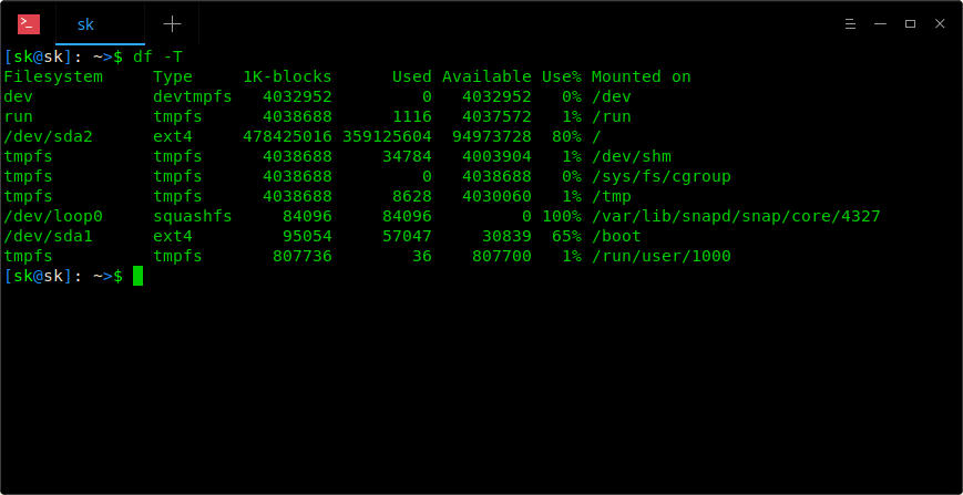 如何在 Linux 中查看已挂载的文件系统类型