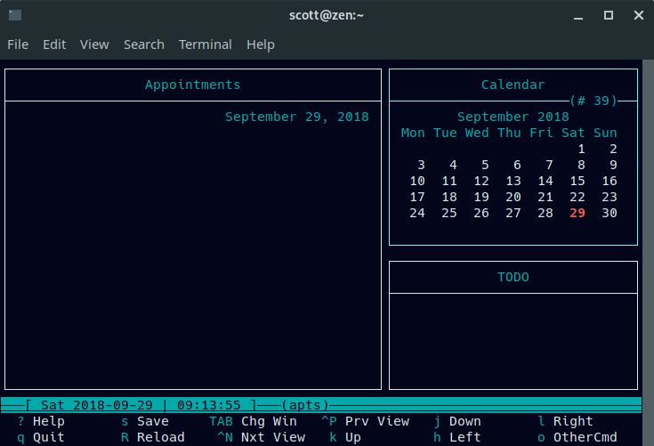 使用 Calcurse 在 Linux 命令行中组织任务