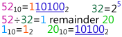 binary division example