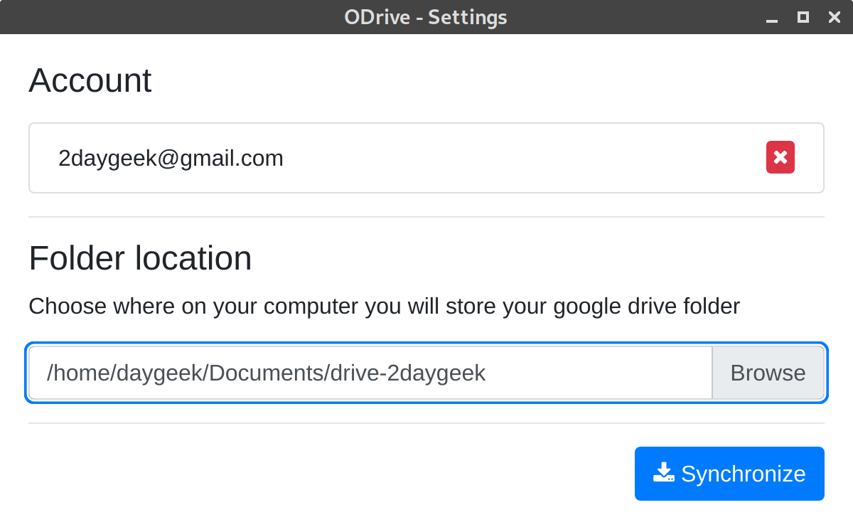 ODrive：Linux 中的 Google 云端硬盘图形客户端