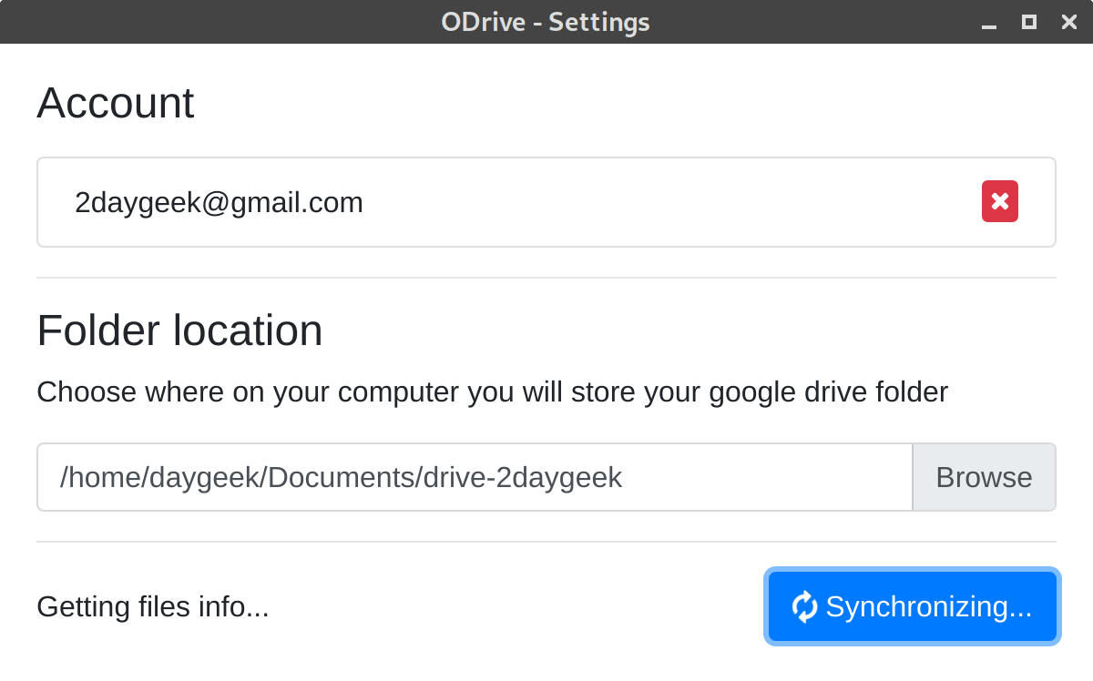 ODrive：Linux 中的 Google 云端硬盘图形客户端