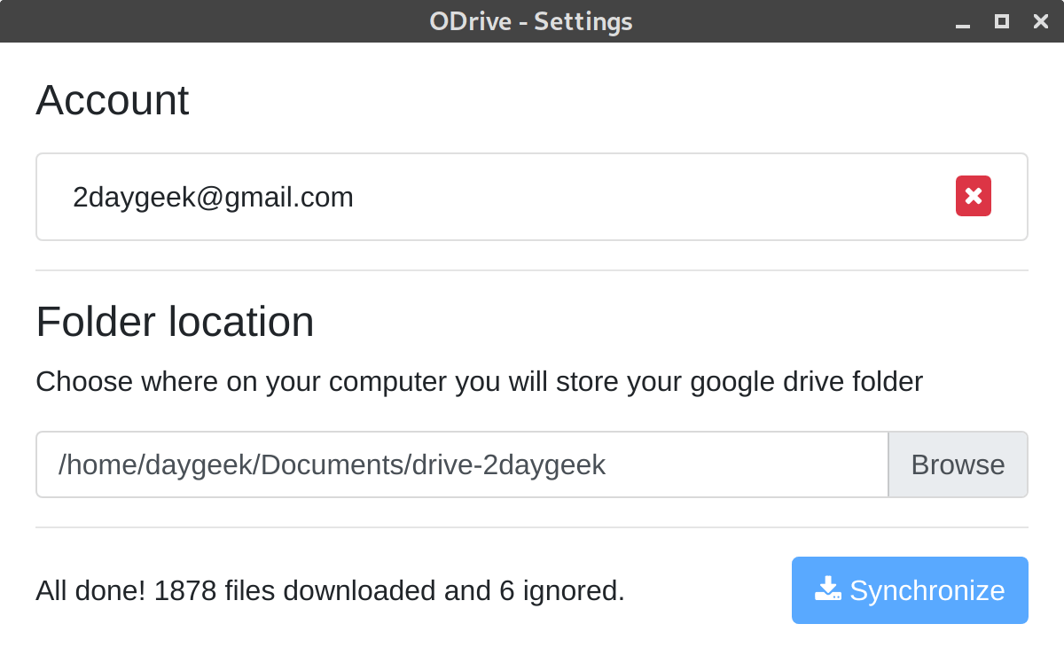 ODrive：Linux 中的 Google 云端硬盘图形客户端