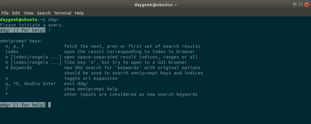 ddgr：一个从终端搜索 DuckDuckGo 的命令行工具