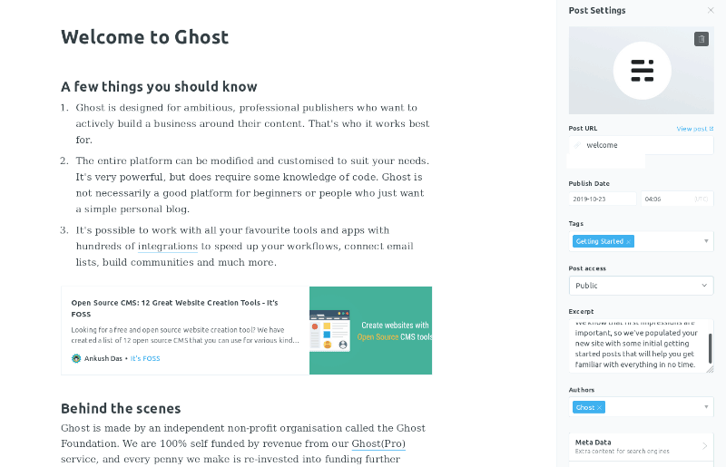 开源 CMS Ghost 3.0 发布，带来新功能