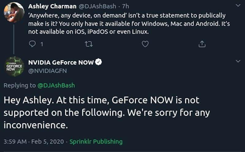 NVIDIA 的云游戏服务 GeForce NOW 无耻地忽略了Linux