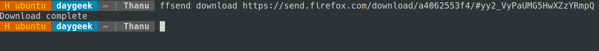 ffsend：在命令行中通过 FireFox Send 分享文件