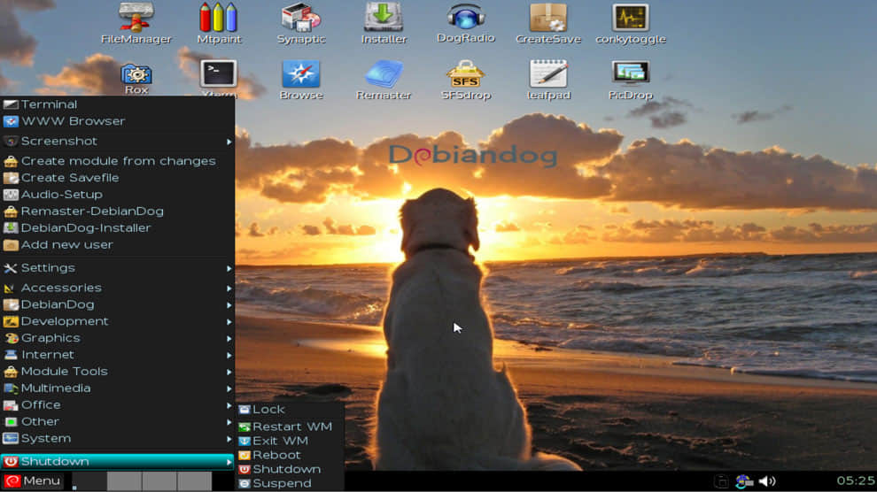 体验 DebianDog：Puppy 式的 Debian Linux