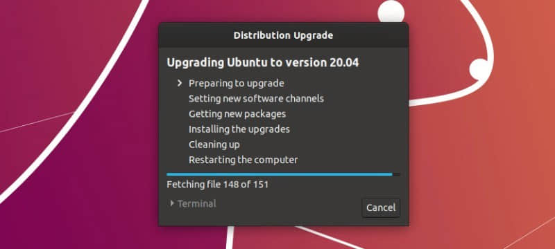 如何将 Ubuntu 18.04 LTS/19.10 升级到 Ubuntu 20.04 beta