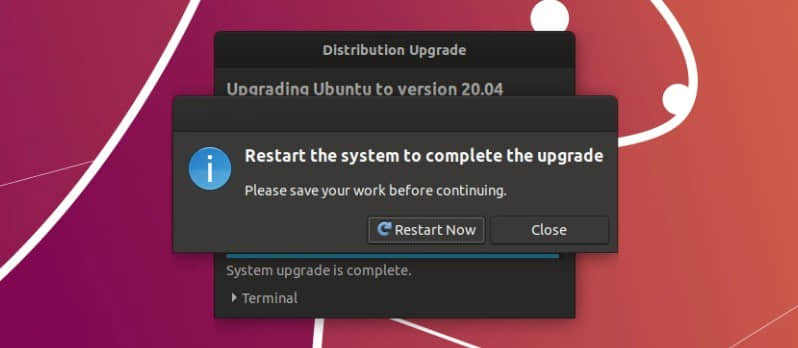 如何将 Ubuntu 18.04 LTS/19.10 升级到 Ubuntu 20.04 beta