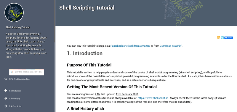 学习 Shell 脚本编程的免费资源