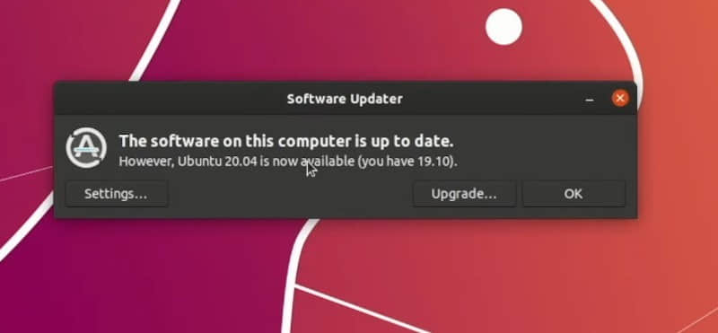 Ubuntu 19.10 产品寿命结束，尽快升级到 Ubuntu 20.04！