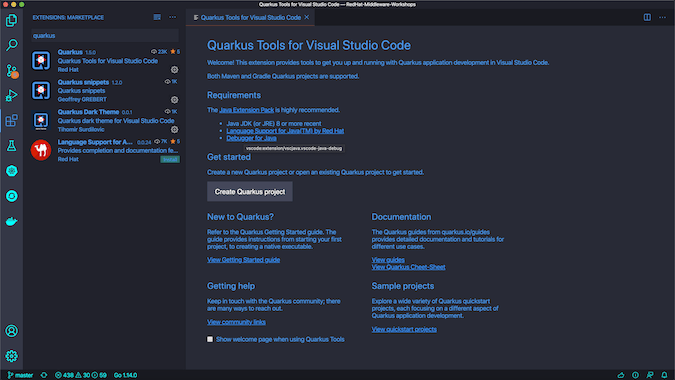 VSCodium IDE screenshot