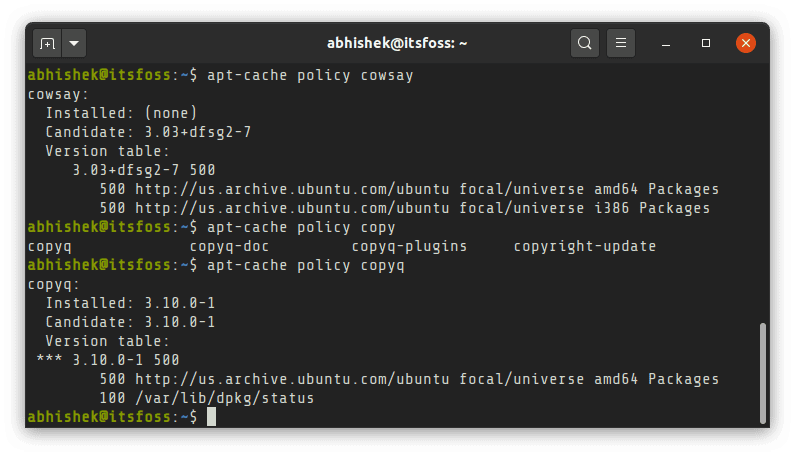 如何在 Debian、Ubuntu 中使用 apt-cache 命令