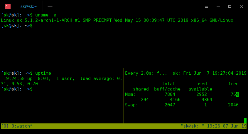 基于 Tmux 的多会话终端管理示例