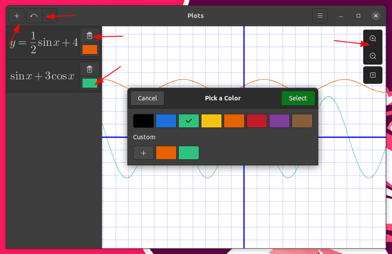 认识 Plots：一款适用于 Linux 桌面的数学图形绘图应用