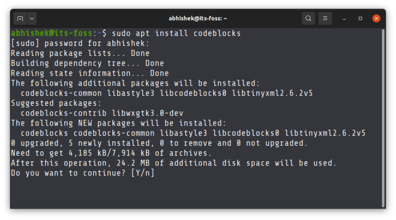 如何在 Ubuntu Linux 上安装 Code Blocks IDE