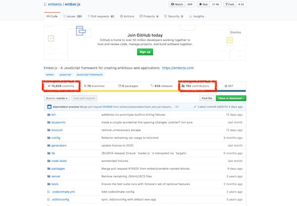 EmberJS GitHub page