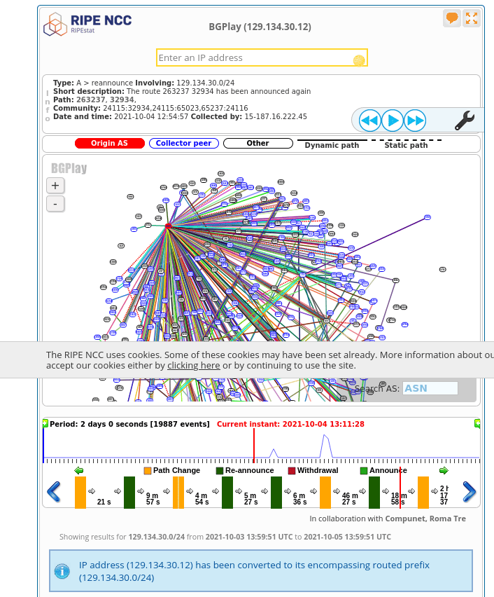 由 Facebook 事故引发的 BGP 工具探索