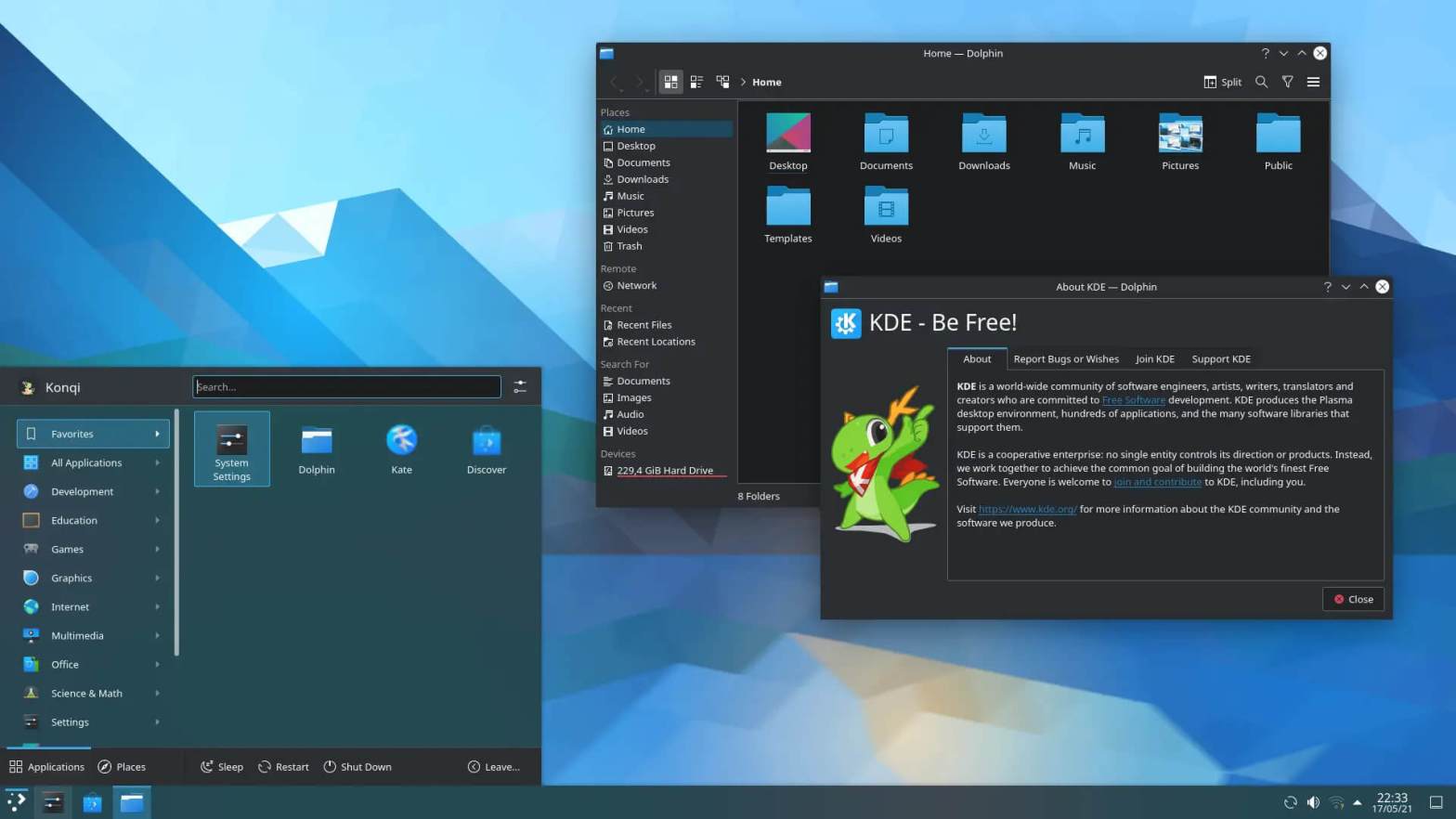 Fedora 35 登场：带来了 GNOME 41 和一个新的 KDE 变体