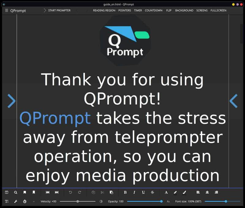 QPrompt：一款为视频创作者提供的自由开源的提词器