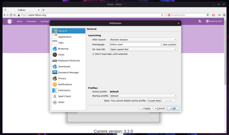 KDE Falkon 浏览器三年来首次更新