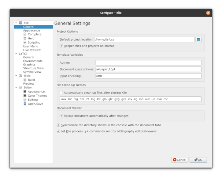 Kile：来自 KDE 的交互式跨平台 LaTeX 编辑器