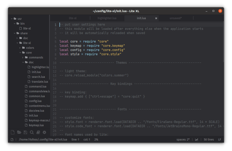 Lite XL Customize Configuration