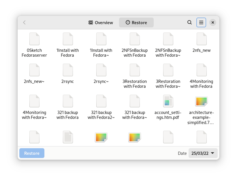 Restoring files from cloud storage