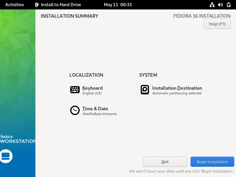 Choose-Begin-Installation-Fedora36-Workstation