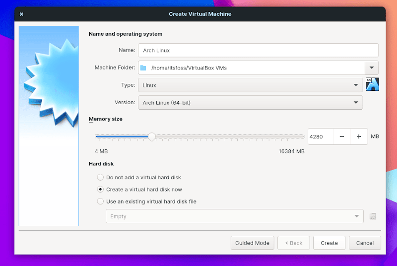 在 VirtualBox 安装 Arch Linux 的新手操作指南