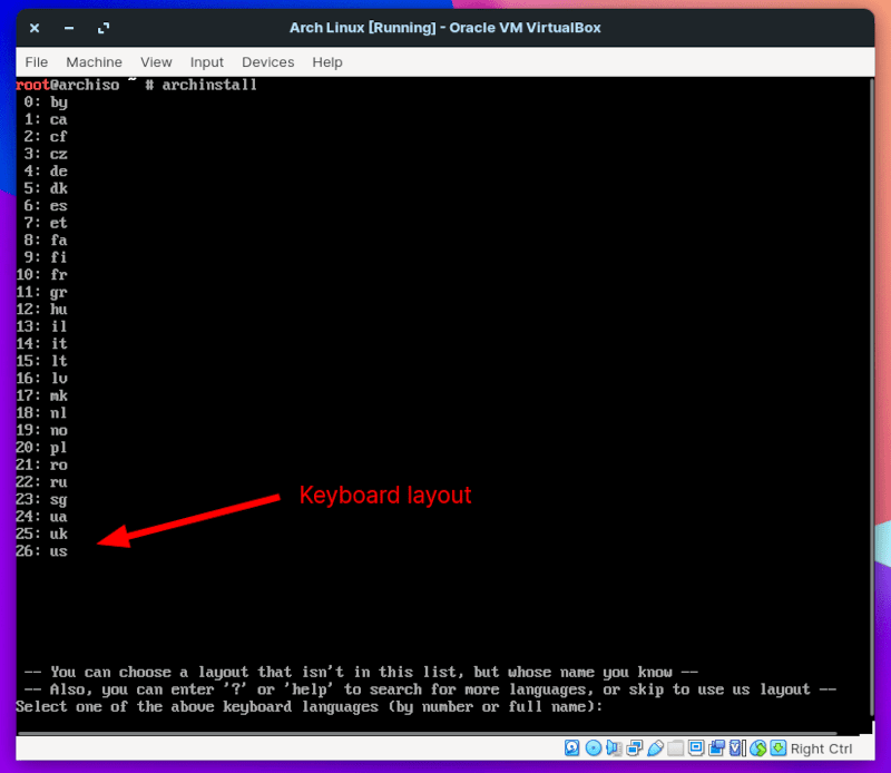 在 VirtualBox 安装 Arch Linux 的新手操作指南