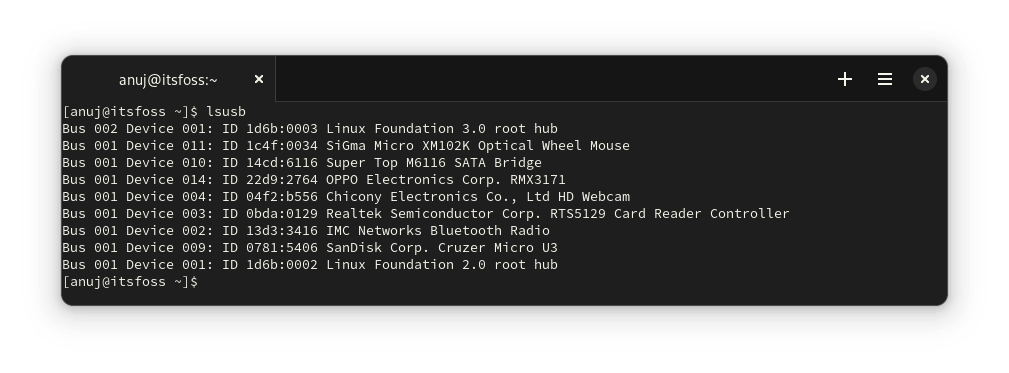 如何列出连接到 Linux 系统的 USB 设备