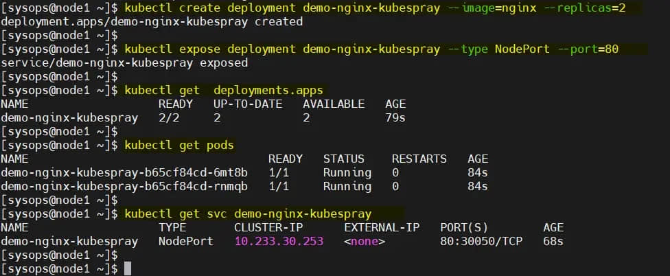 使用 Kubespray 安装 Kubernetes 集群