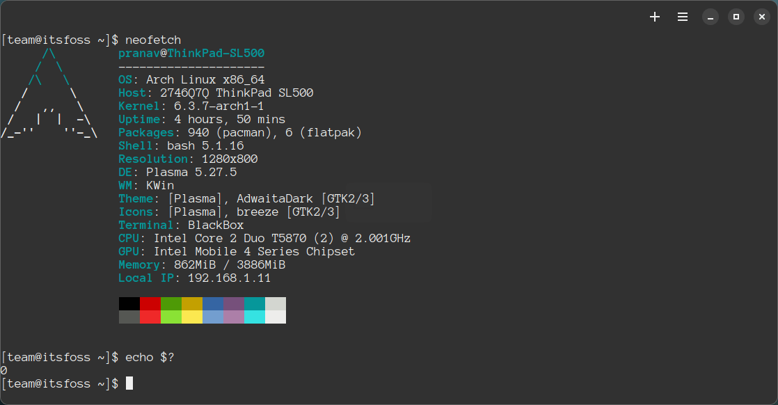 Linux 中退出码的含义