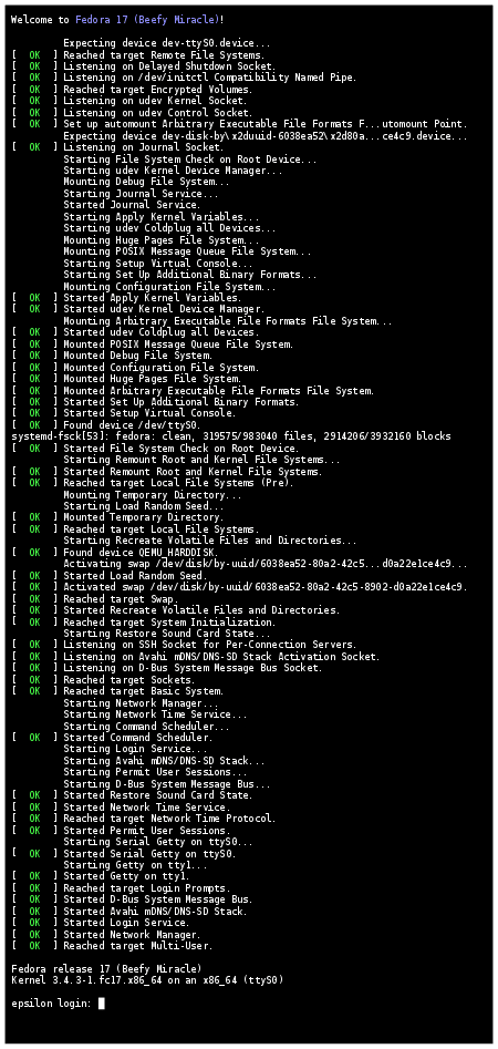 systemd on fedora - Courtesy of Wikimedia