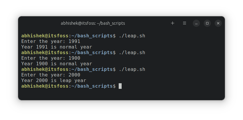 Example of running  bash script with logical operators in if statement