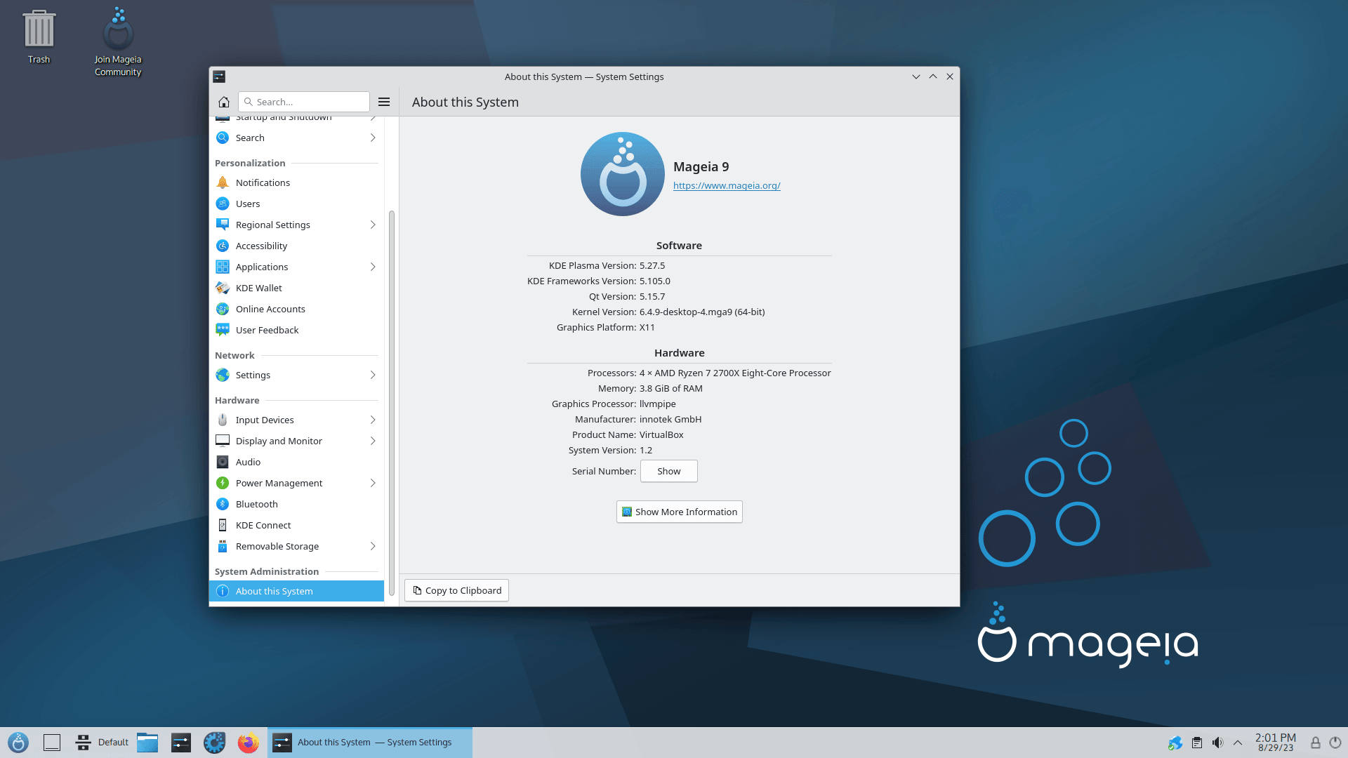 Mageia 9 发布：搭载 Linux 内核 6.4，支持 PulseAudio