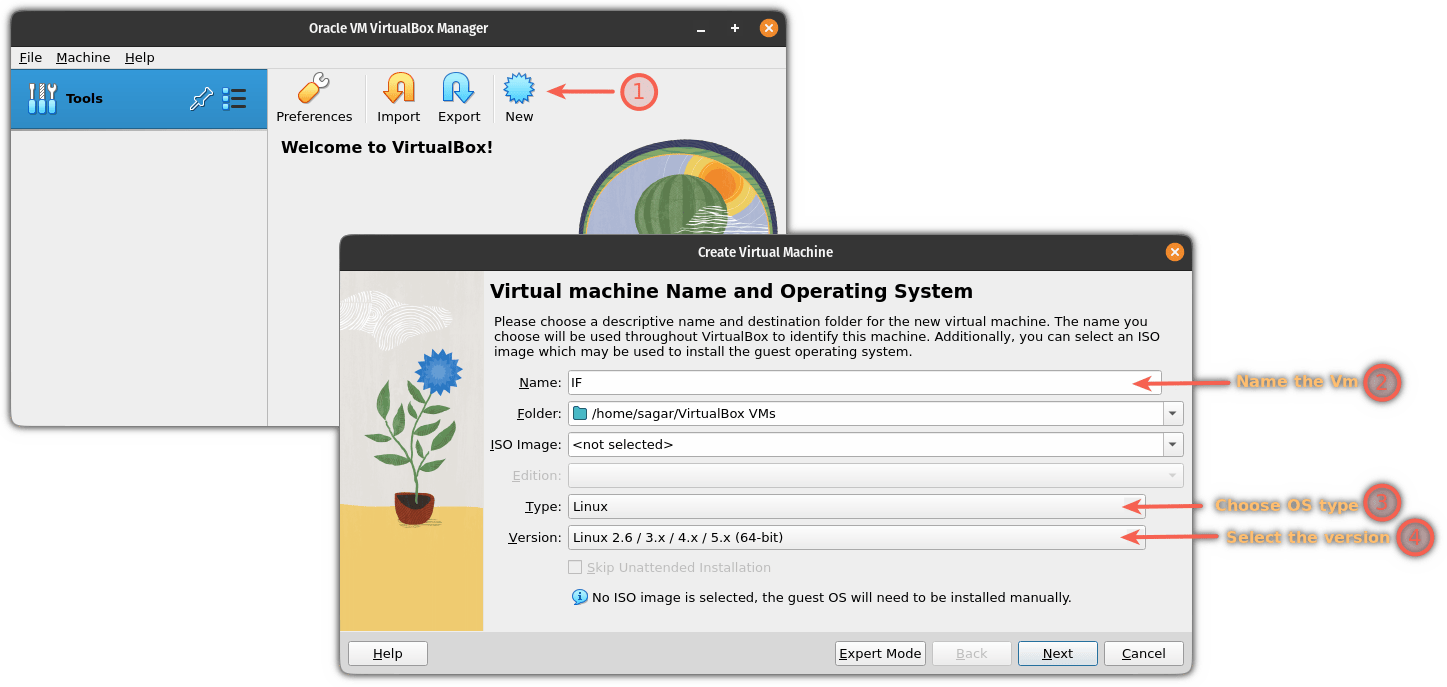 在 Linux 的 VirtualBox 中从 USB 驱动器启动