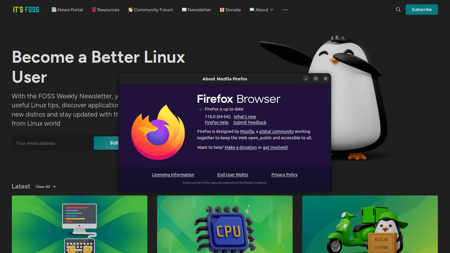 Firefox 118 版本发布，带来了原生的翻译功能