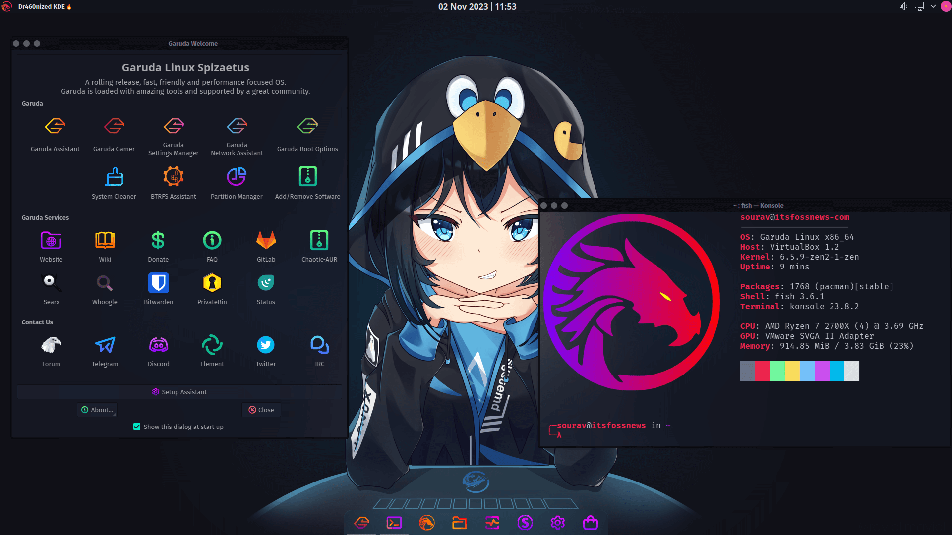 Garuda Linux “Spizaetus” 发布，可以体验 KDE Plasma 6 了！